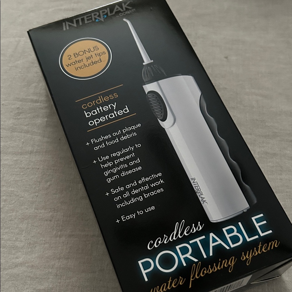 Interplak by Conair Cordless Portable Water Flossing System